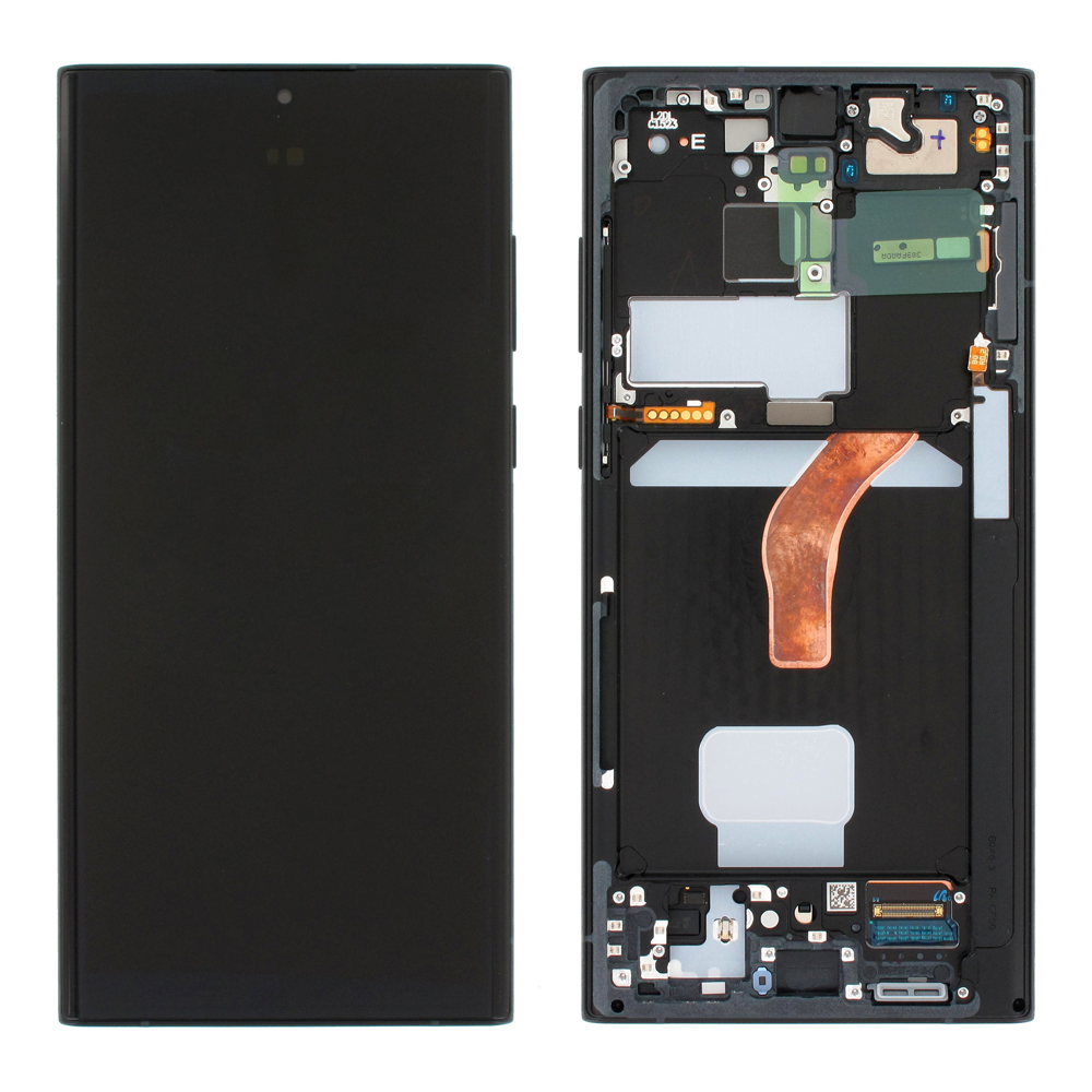 (Service Pack) LCD With Digitiser For Samsung Galaxy S22 Ultra Graphite